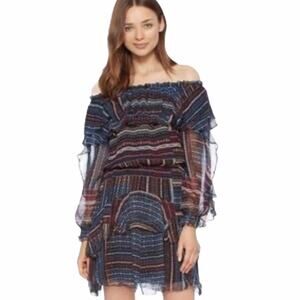 NEW Parker Ruffle Chiffon Mini Dress